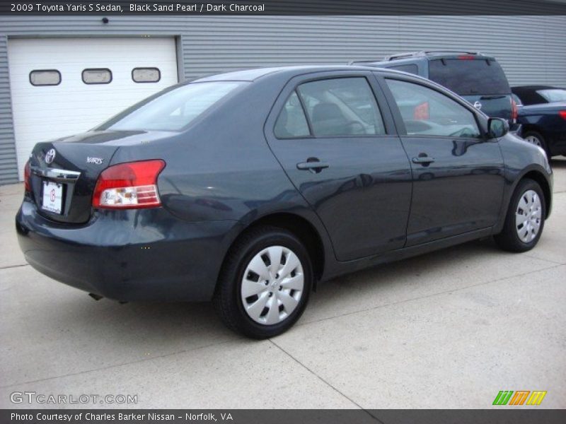 Black Sand Pearl / Dark Charcoal 2009 Toyota Yaris S Sedan