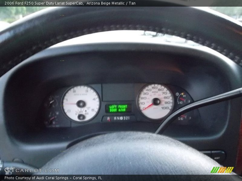 Arizona Beige Metallic / Tan 2006 Ford F250 Super Duty Lariat SuperCab