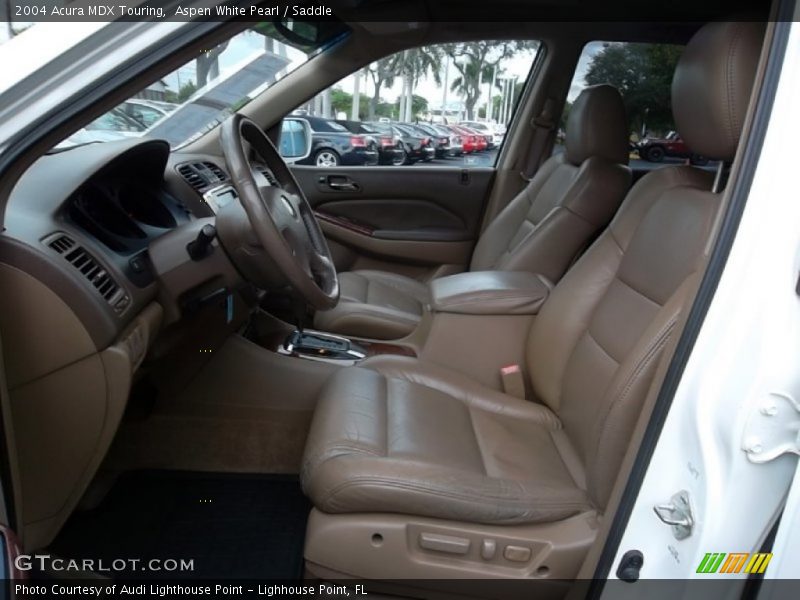 Aspen White Pearl / Saddle 2004 Acura MDX Touring