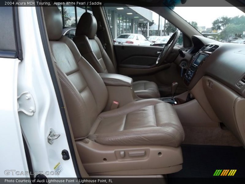 Aspen White Pearl / Saddle 2004 Acura MDX Touring