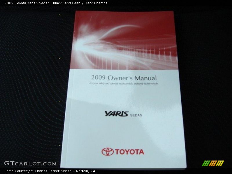 Black Sand Pearl / Dark Charcoal 2009 Toyota Yaris S Sedan