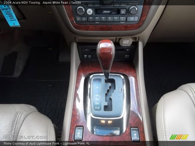 Aspen White Pearl / Saddle 2004 Acura MDX Touring