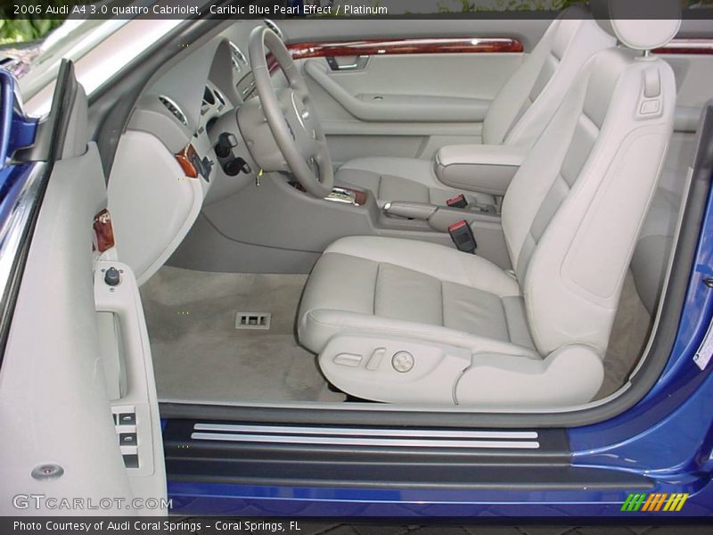 Caribic Blue Pearl Effect / Platinum 2006 Audi A4 3.0 quattro Cabriolet