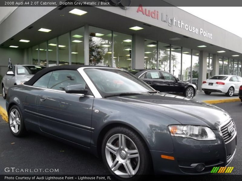 Dolphin Grey Metallic / Black 2008 Audi A4 2.0T Cabriolet