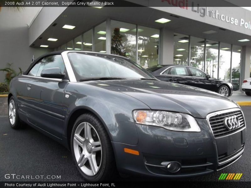 Dolphin Grey Metallic / Black 2008 Audi A4 2.0T Cabriolet