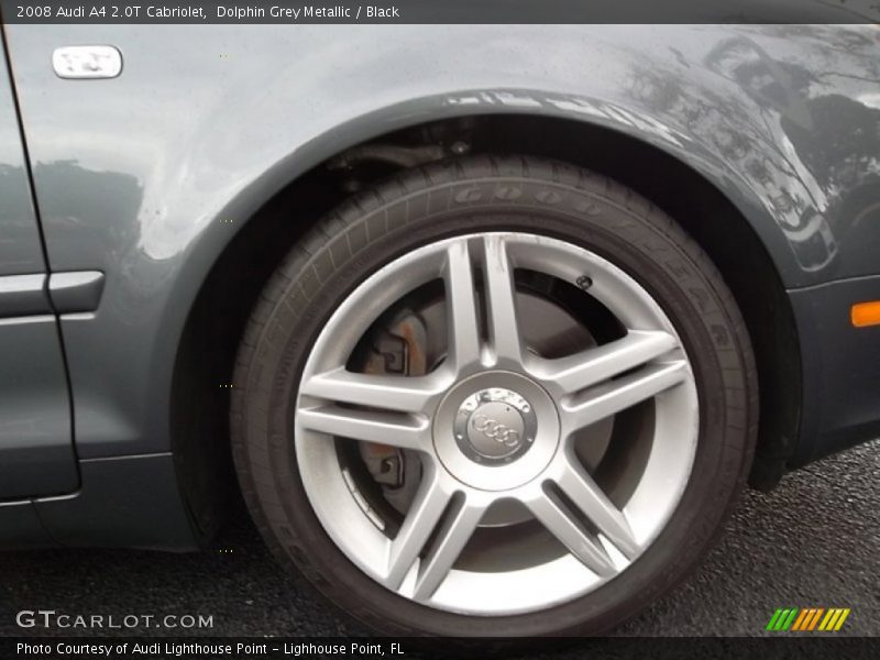 Dolphin Grey Metallic / Black 2008 Audi A4 2.0T Cabriolet