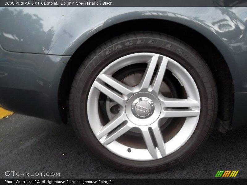 Dolphin Grey Metallic / Black 2008 Audi A4 2.0T Cabriolet