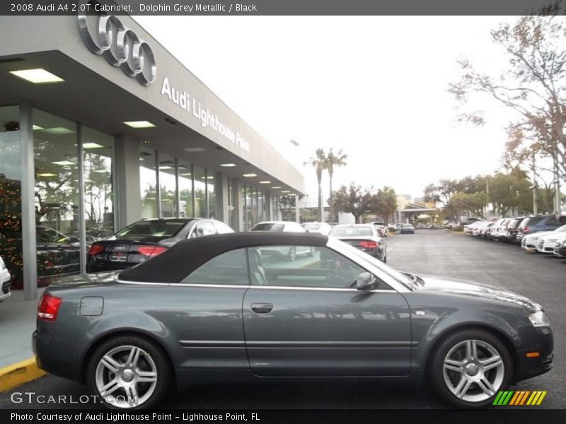 Dolphin Grey Metallic / Black 2008 Audi A4 2.0T Cabriolet