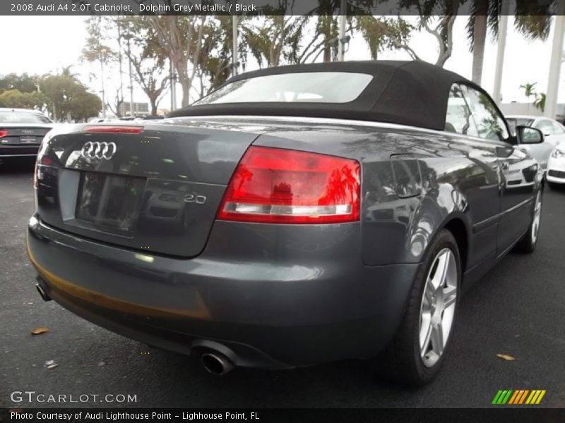 Dolphin Grey Metallic / Black 2008 Audi A4 2.0T Cabriolet