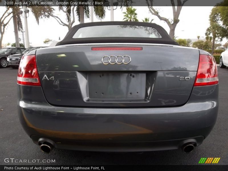 Dolphin Grey Metallic / Black 2008 Audi A4 2.0T Cabriolet