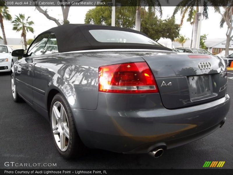 Dolphin Grey Metallic / Black 2008 Audi A4 2.0T Cabriolet