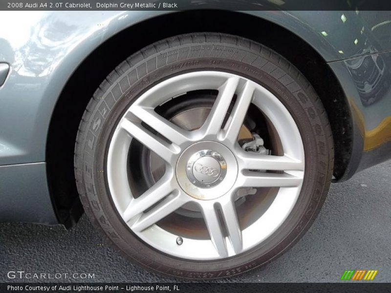 Dolphin Grey Metallic / Black 2008 Audi A4 2.0T Cabriolet