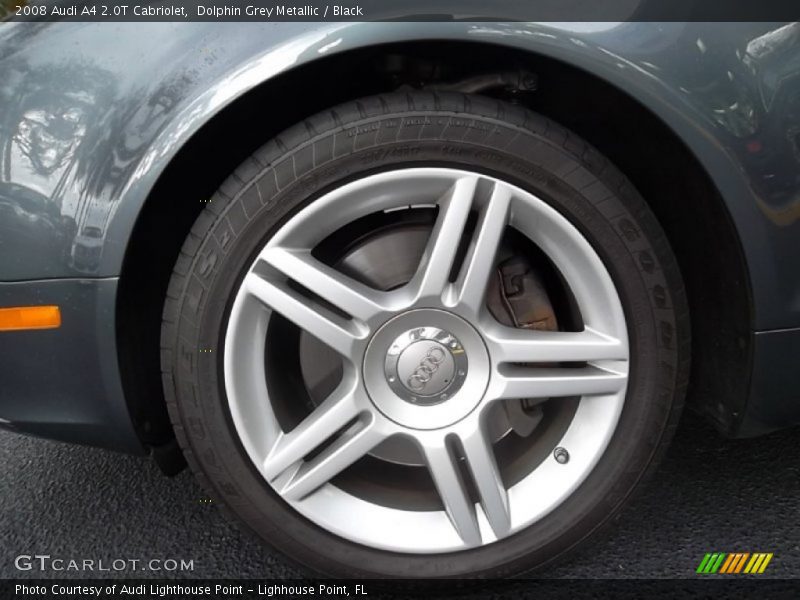 Dolphin Grey Metallic / Black 2008 Audi A4 2.0T Cabriolet