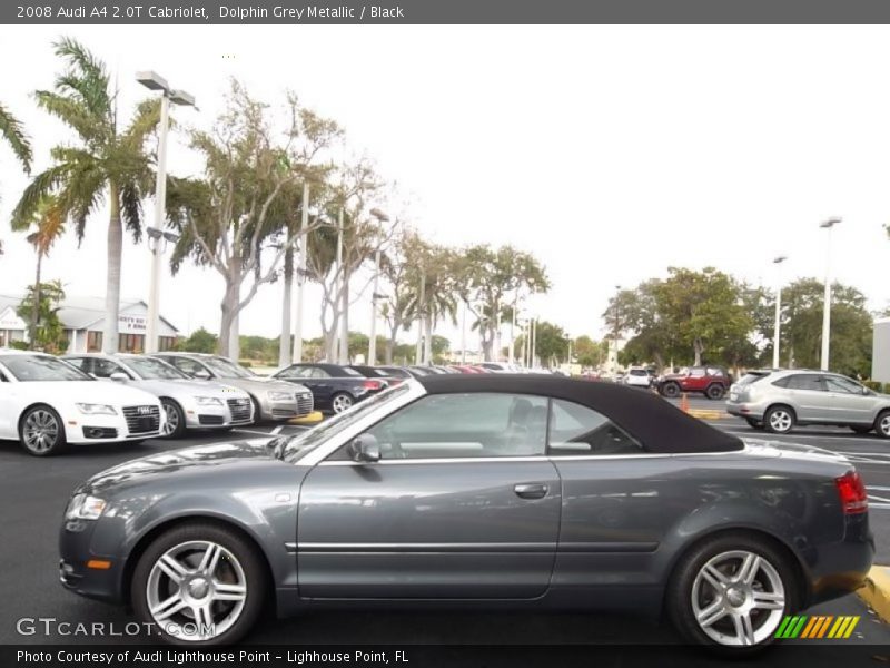 Dolphin Grey Metallic / Black 2008 Audi A4 2.0T Cabriolet