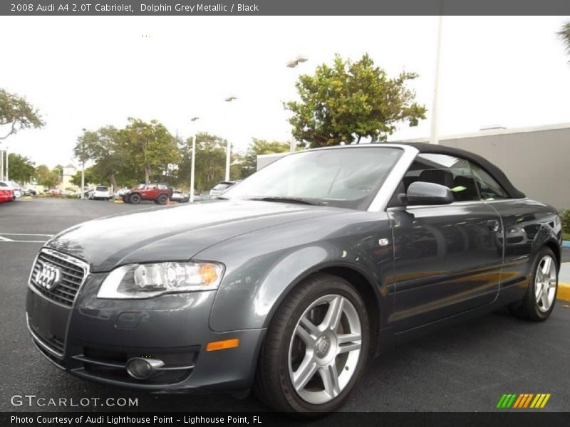 Dolphin Grey Metallic / Black 2008 Audi A4 2.0T Cabriolet