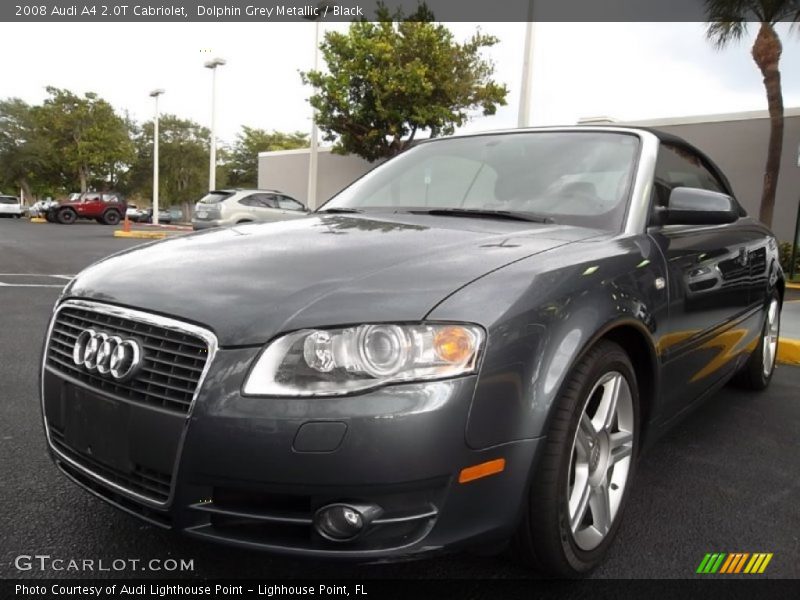Dolphin Grey Metallic / Black 2008 Audi A4 2.0T Cabriolet