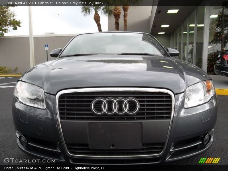 Dolphin Grey Metallic / Black 2008 Audi A4 2.0T Cabriolet