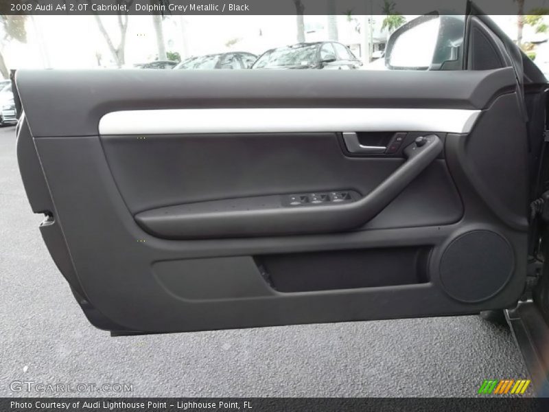 Dolphin Grey Metallic / Black 2008 Audi A4 2.0T Cabriolet