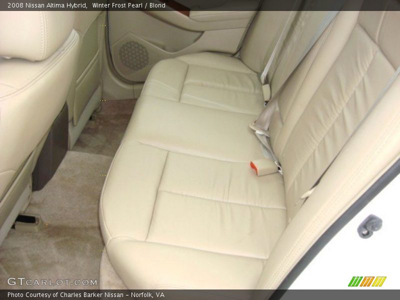 Winter Frost Pearl / Blond 2008 Nissan Altima Hybrid