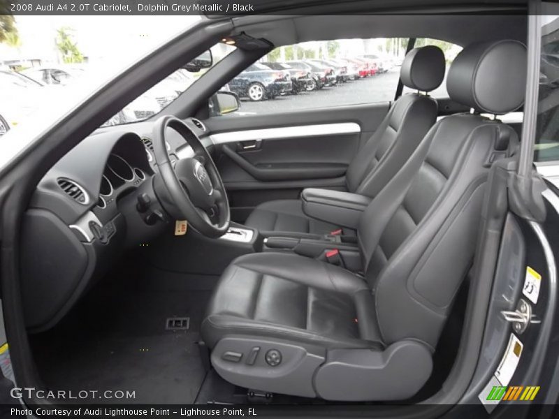 Dolphin Grey Metallic / Black 2008 Audi A4 2.0T Cabriolet