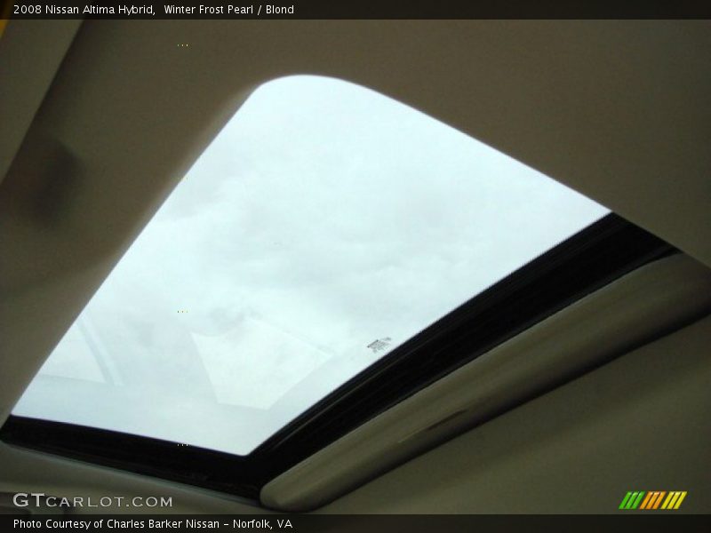 Winter Frost Pearl / Blond 2008 Nissan Altima Hybrid
