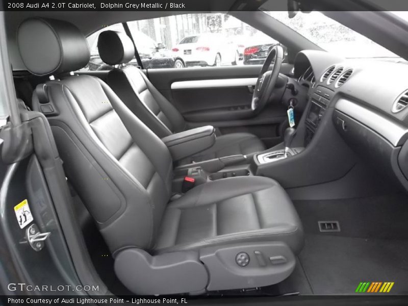 Dolphin Grey Metallic / Black 2008 Audi A4 2.0T Cabriolet