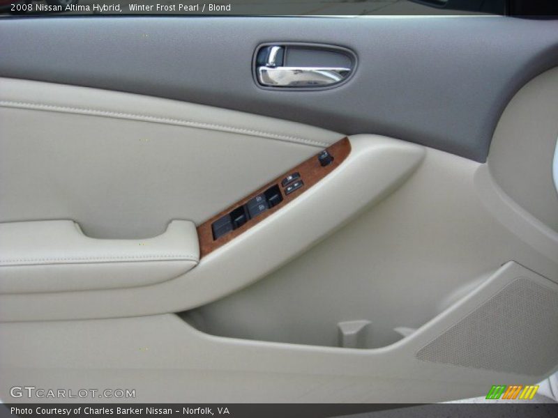 Winter Frost Pearl / Blond 2008 Nissan Altima Hybrid