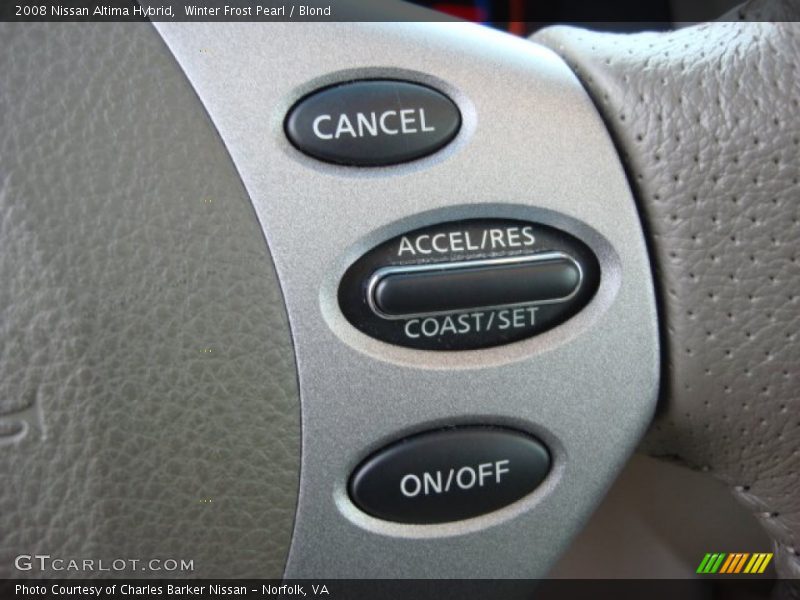 Winter Frost Pearl / Blond 2008 Nissan Altima Hybrid