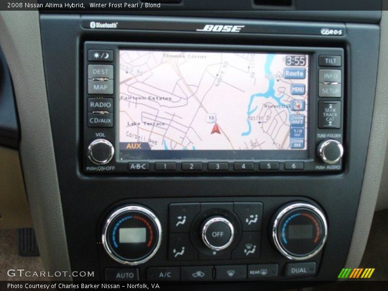 Winter Frost Pearl / Blond 2008 Nissan Altima Hybrid