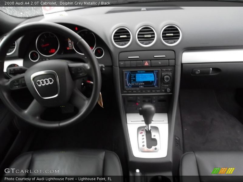 Dolphin Grey Metallic / Black 2008 Audi A4 2.0T Cabriolet