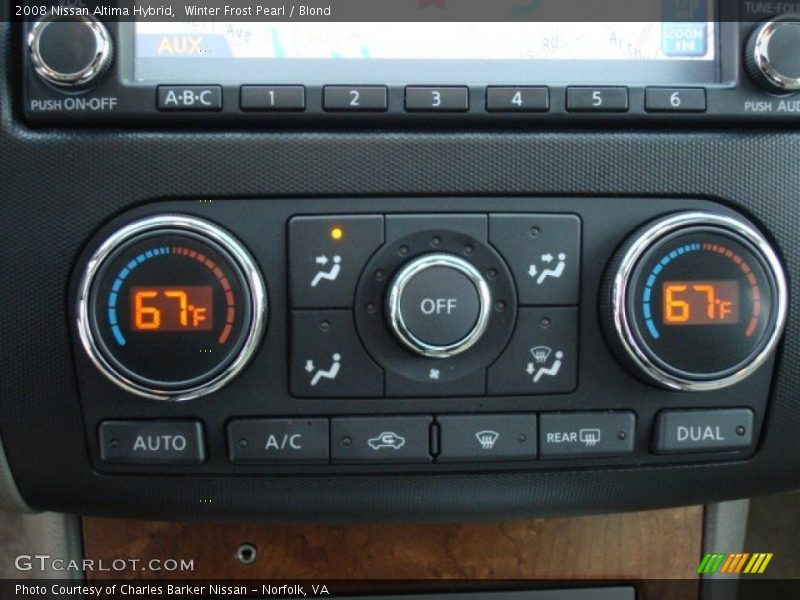 Winter Frost Pearl / Blond 2008 Nissan Altima Hybrid