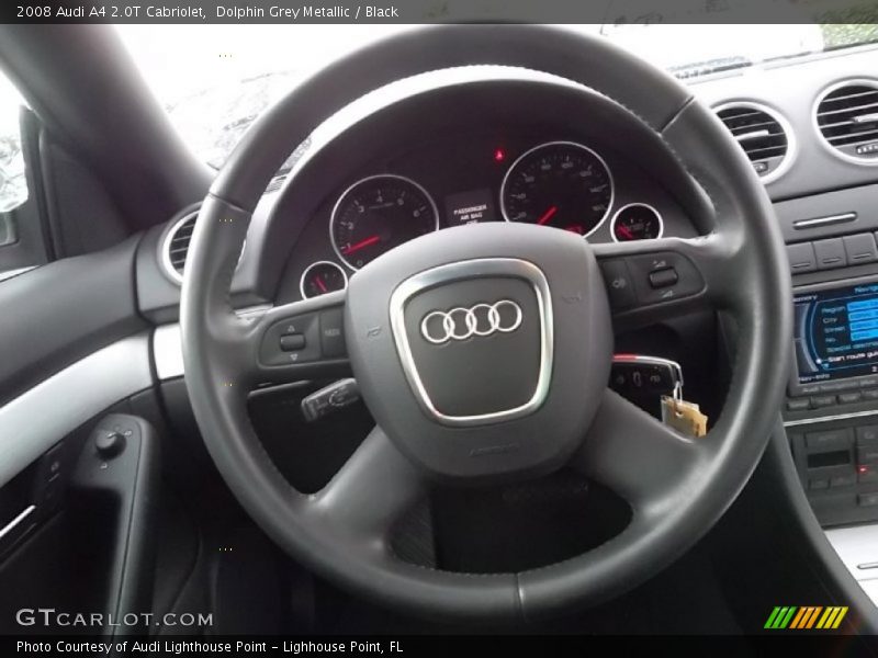 Dolphin Grey Metallic / Black 2008 Audi A4 2.0T Cabriolet