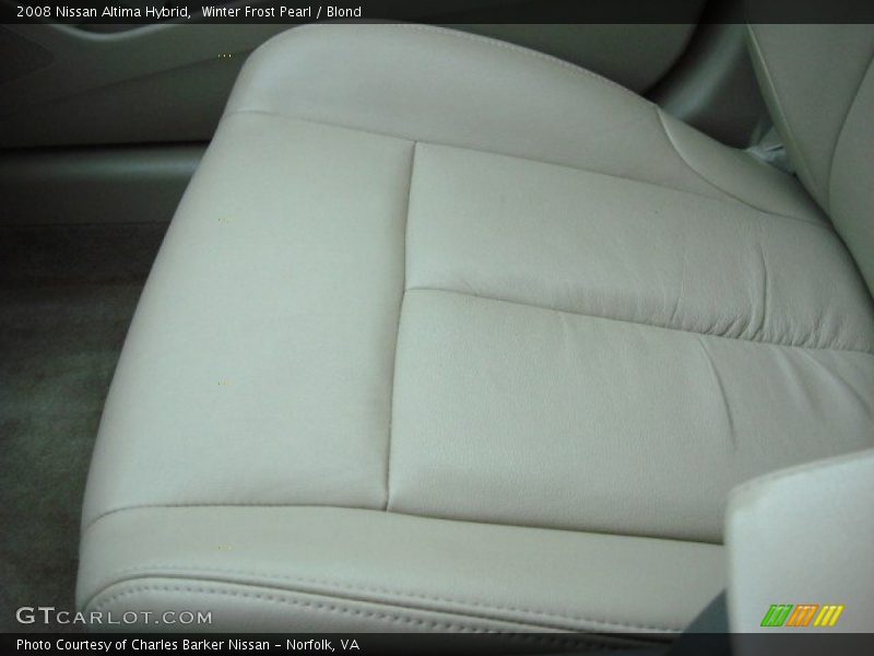 Winter Frost Pearl / Blond 2008 Nissan Altima Hybrid