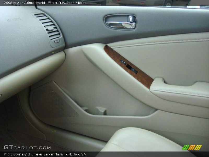 Winter Frost Pearl / Blond 2008 Nissan Altima Hybrid