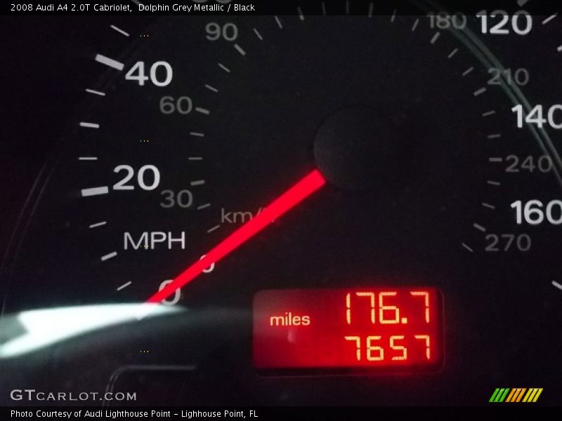 Dolphin Grey Metallic / Black 2008 Audi A4 2.0T Cabriolet