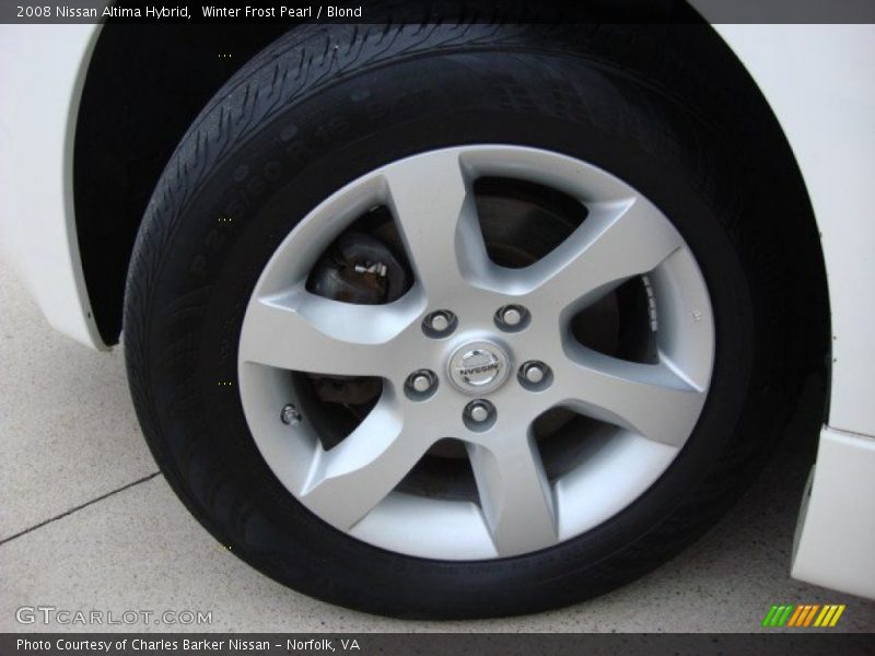 Winter Frost Pearl / Blond 2008 Nissan Altima Hybrid
