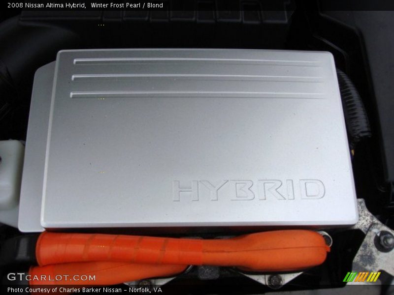 Winter Frost Pearl / Blond 2008 Nissan Altima Hybrid
