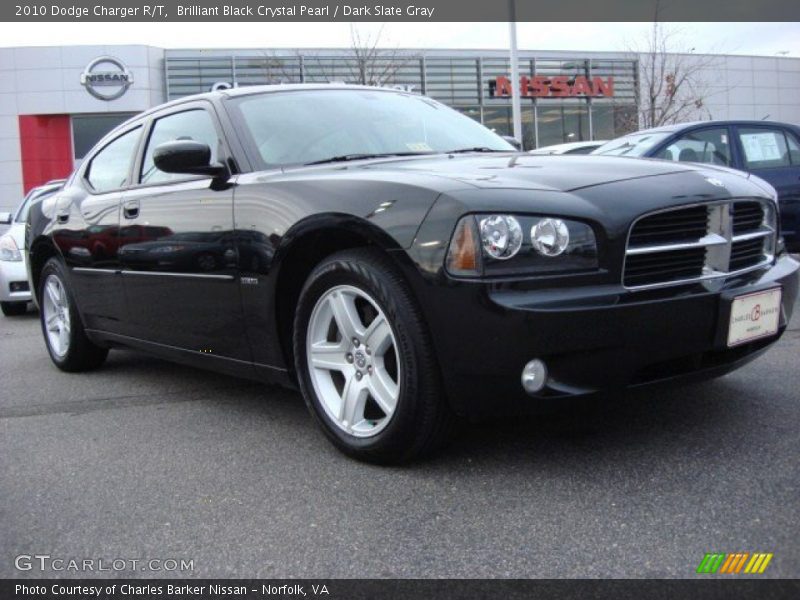 Brilliant Black Crystal Pearl / Dark Slate Gray 2010 Dodge Charger R/T
