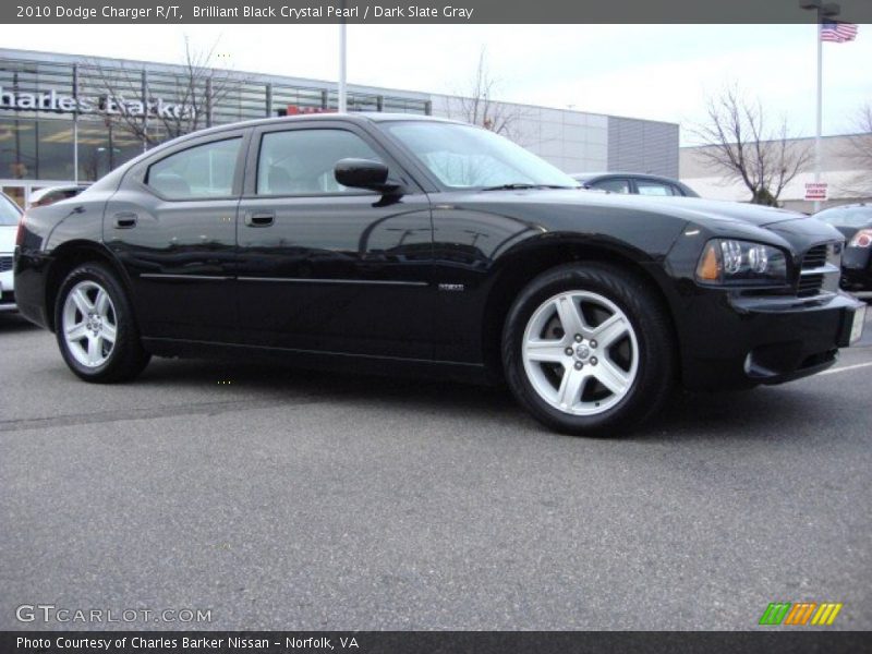 Brilliant Black Crystal Pearl / Dark Slate Gray 2010 Dodge Charger R/T