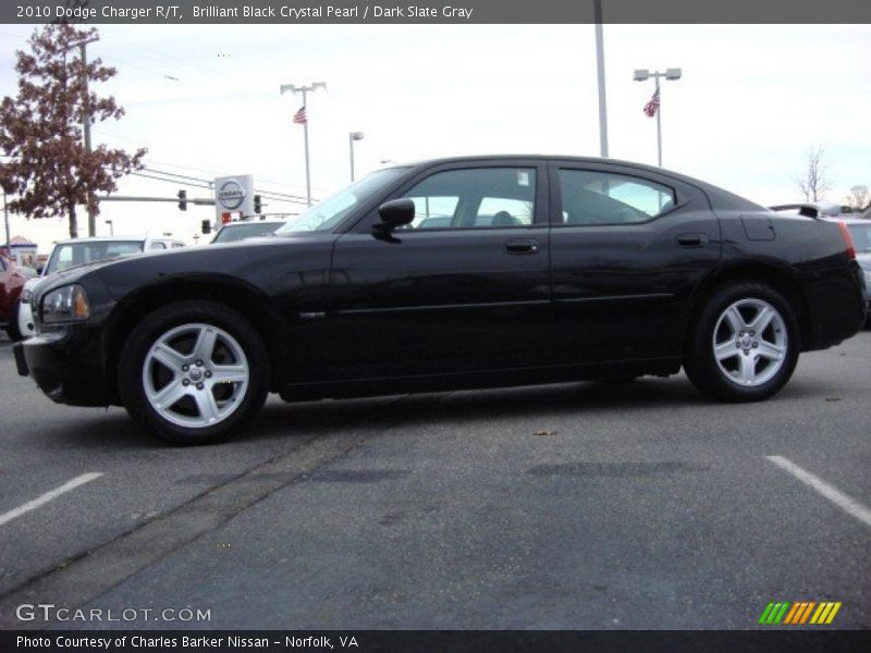Brilliant Black Crystal Pearl / Dark Slate Gray 2010 Dodge Charger R/T