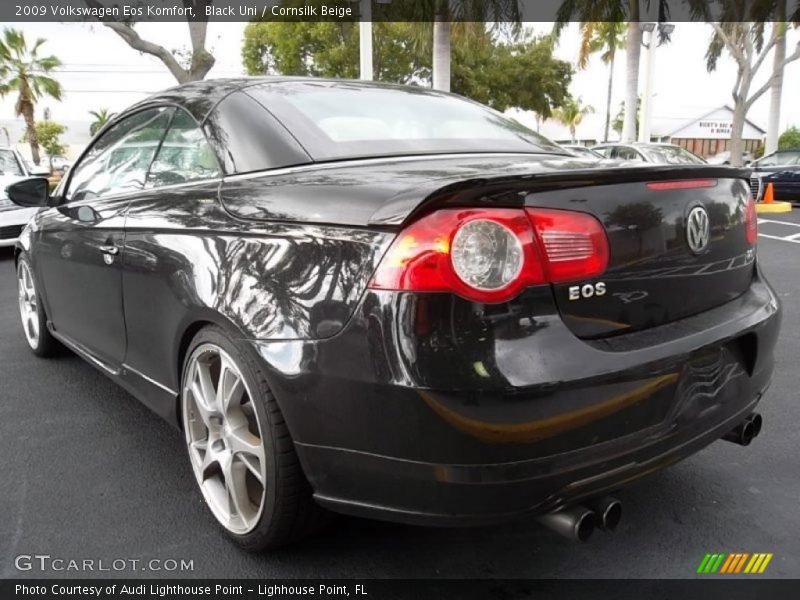 Black Uni / Cornsilk Beige 2009 Volkswagen Eos Komfort