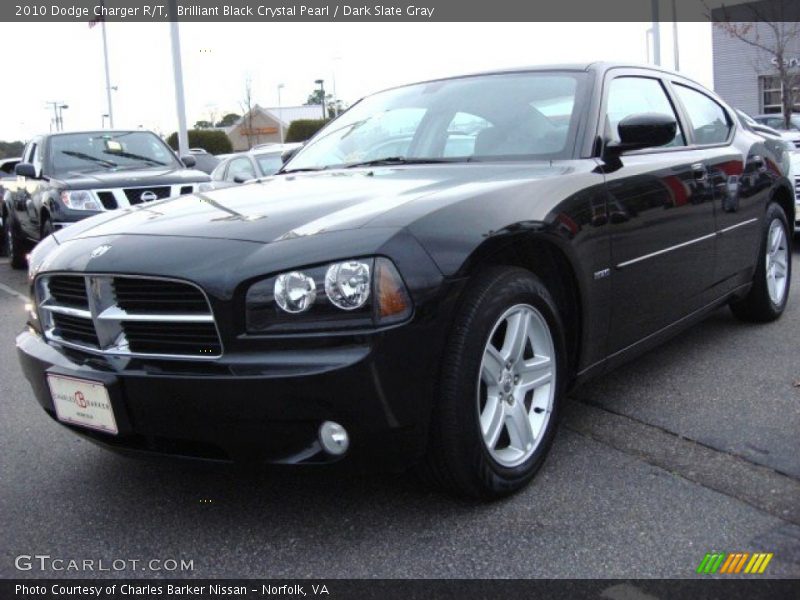 Brilliant Black Crystal Pearl / Dark Slate Gray 2010 Dodge Charger R/T