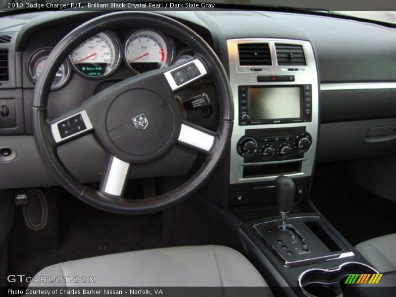 Brilliant Black Crystal Pearl / Dark Slate Gray 2010 Dodge Charger R/T