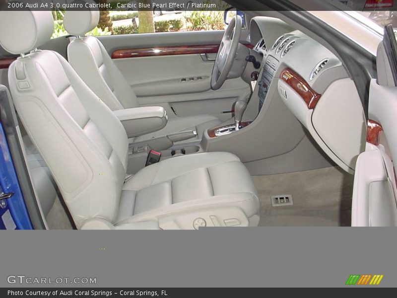 Caribic Blue Pearl Effect / Platinum 2006 Audi A4 3.0 quattro Cabriolet