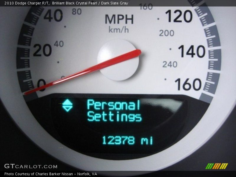 Brilliant Black Crystal Pearl / Dark Slate Gray 2010 Dodge Charger R/T