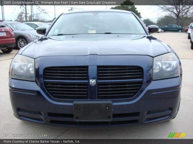 Midnight Blue Pearl / Dark Slate Gray/Light Graystone 2005 Dodge Magnum SE
