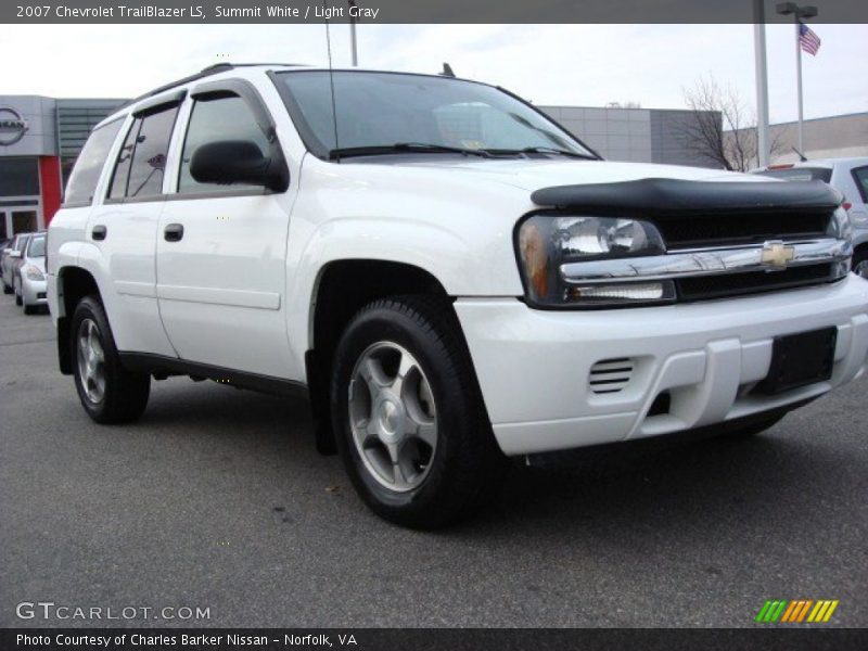 Summit White / Light Gray 2007 Chevrolet TrailBlazer LS