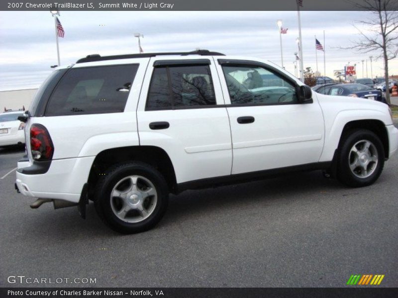 Summit White / Light Gray 2007 Chevrolet TrailBlazer LS