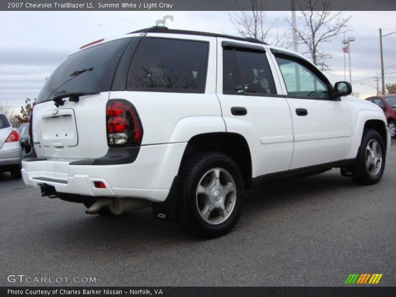Summit White / Light Gray 2007 Chevrolet TrailBlazer LS