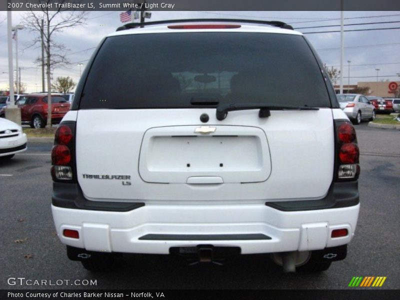 Summit White / Light Gray 2007 Chevrolet TrailBlazer LS